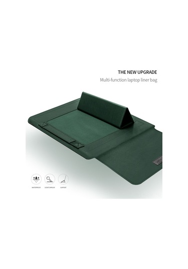 Vkemall Huawei Matebook 14 Ve Apple İçin Su Geçirmez 13/14 İnç Universal Dizüstü Bilgisayar Stantlı Çantası - Krem Renk Çok Renkli