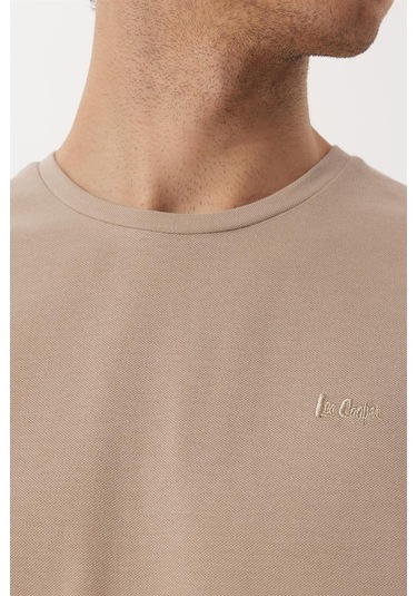 Lee Cooper Twıngo 1 Erkek O Yaka Pike T Shırt Bej 16350 Bej