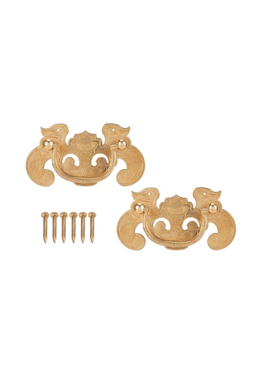 2 Adet Yarasa Desenli Kulp Retro Ahşap Dolap Çekme Kolu Huiliang