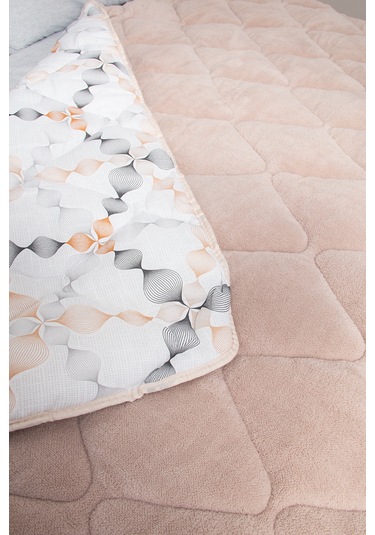 Çift Taraflı Wellsoft Lüks Yorgan Bej