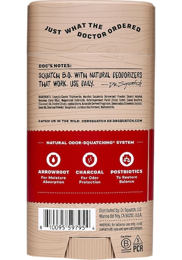 Dr. Squatch Sandalwood Summit Alüminyumsuz Stick Deodorant 75gr