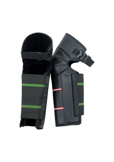 Motosiklet Diz Pedleri Açık Sıcak Rüzgar Geçirmez Bisiklet Siyah - Titanyum