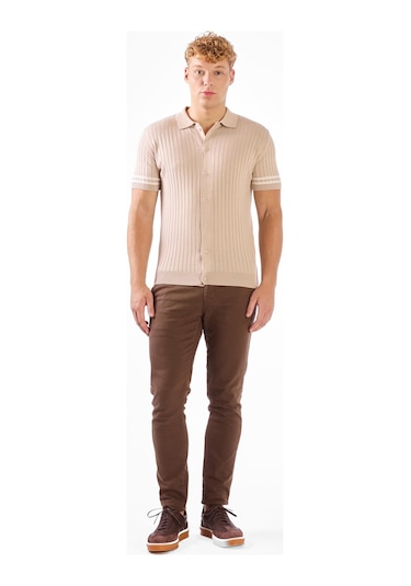 Dufy Fitilli Polo Triko Tshirt A.bej