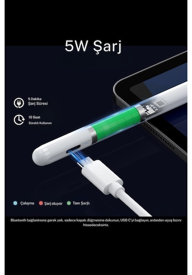 Xiaomi Pad 2 Uyumlu Dokunmatik Ekran Hassasiyetli Universal Elektronik Tablet Kalemi