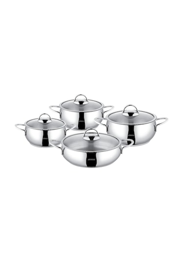 Amboss Stn-5674 Stone 8 Parça Tencere Set