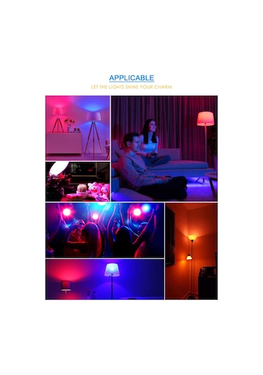 E27 3w Rgb Renk Değiştiren Spot Lamba, Ir Uzaktan Kumanda İle Ruh Hali Aydınlatması, Renkli Led Ampuller, Dimmable 85-265v Gümüş