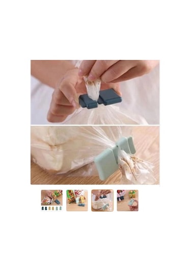 Buffer 6lı Hava Sızdırmaz Poşet Torba Ambalaj Ve Paket Klipsi Çok Renkli