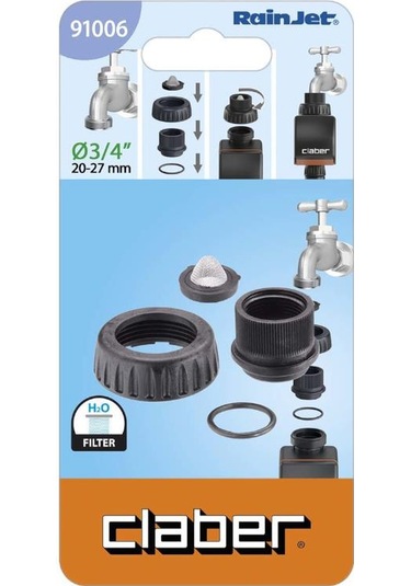 Claber Yedek Halka Konnektörü 3/4'' 91006