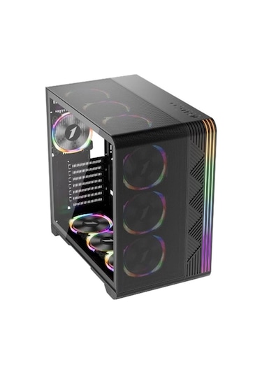 1st Player Vt7 Siyah 850w 80+ Sılver Atx 3.1 Argb 4x12cm Fan Temperli Cam Usb 3.0 Atx Kasa