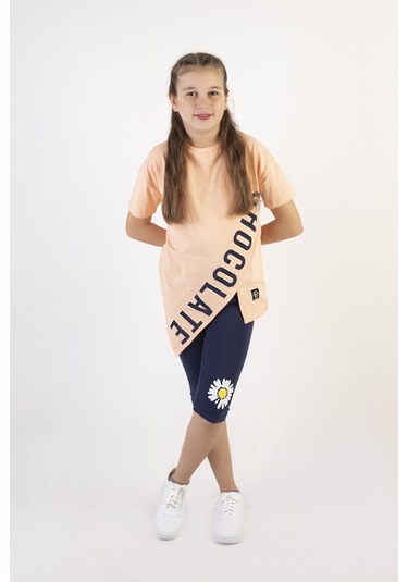 Harika Kids Kız Çocuk Baskılı Kaprili 10-13 Yaş Alt-Üst Takım 001