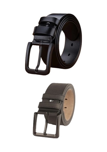 Deribond 2 Adet Erkek Kemer Siyah Siyah (535385122)