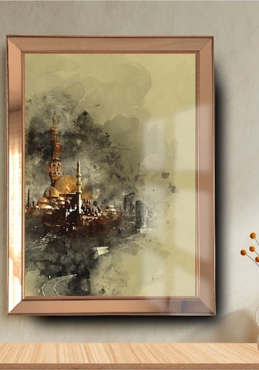 İstanbul Silüet Cam Ayna Çerçeveli Tablo