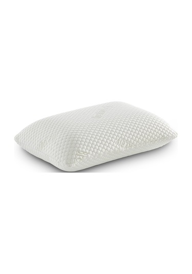 Rudu Breathe Easy Mentol Kılıflı Visco Visko Delikli Bütün Yastık 60x40cm 1150gr Omuz/boyun Destekli Beyaz - Yeşil