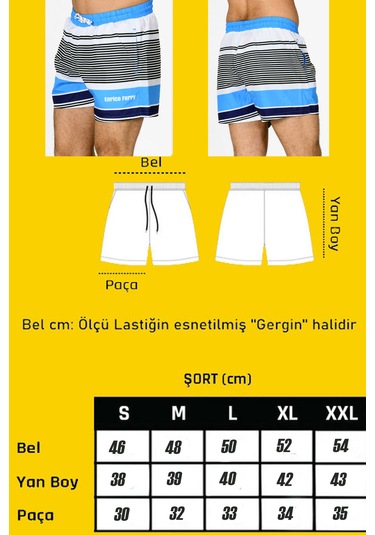 Enrico Ferry Erk Turkuaz Mıcro Hızlı Kuruyan Deniz Şortu Edy2249t