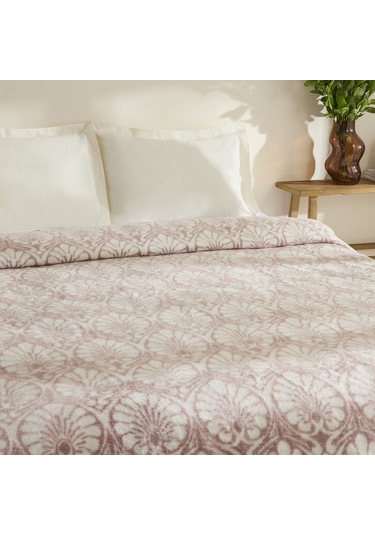 Karaca Home Miusa Çift Kişilik Akrilik Battaniye Gül Kurusu Gül Kurusu