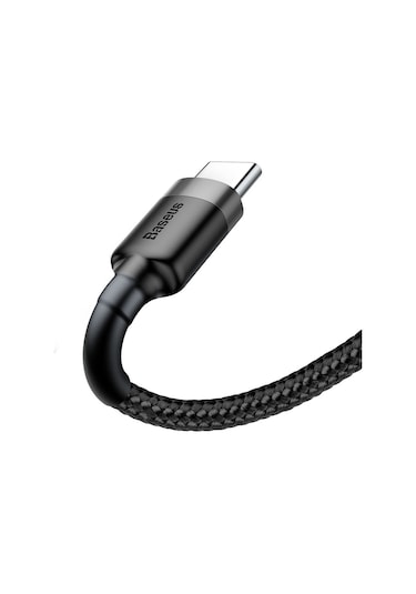 Baseus Cafule Type-C CATKLF-BG1 1 M Şarj Kablosu Siyah