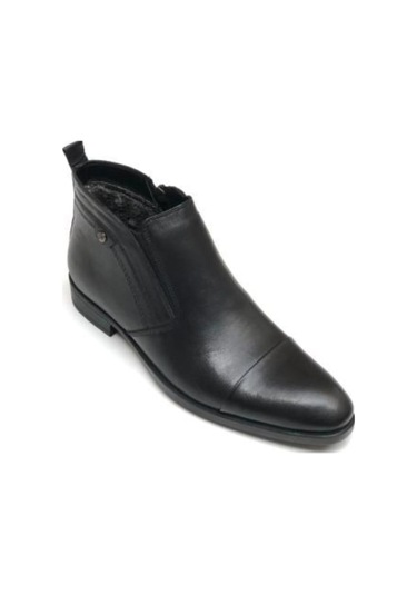 Çelikler Hakiki Deri Siyah Erkek Klasik Bot Siyah