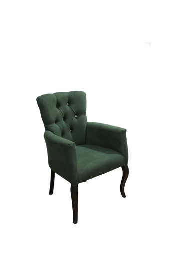 Bengimobilya Berjer Lükens Aslan Ayak Model Parlak Yeşil Baby Face Kumaş Kapit Yeşil