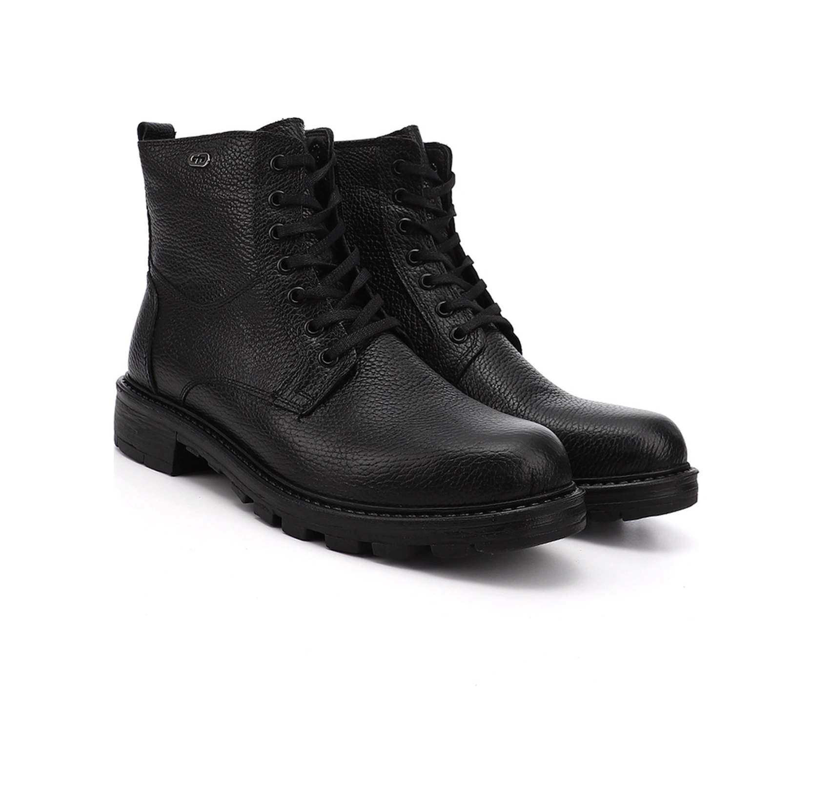 Gönderi R Erkek Siyah Fermuarlı Hakiki Deri Postal Bot Dkmb35431138 Siyah