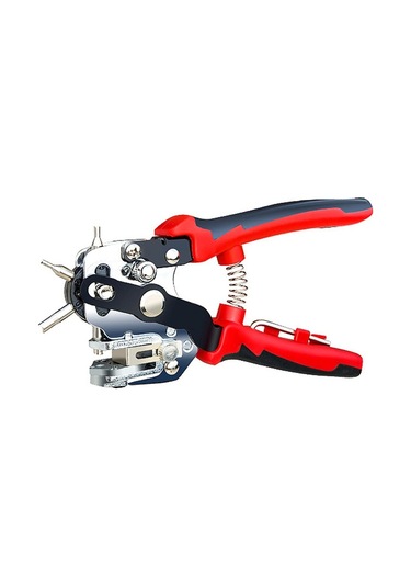 Jms Çok Fonksiyonlu Kuşgözü Leathercraft Deri Kemer Kordonlu Saat Kemer Yuvarlak Delik Delgeç