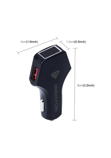 Sones Beauty-car B-01 4.2a Çift Usb Bağlantı Noktalı Raid Araç Şarj Adaptörü, Led Ekranlı, Giriş Gerilimi/çıkış Gerilimi: Dc 10-30v/ Dc 5v