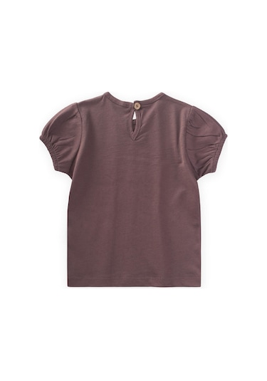 Cigit Dantel Şeritli Bluz 1-5 Yaş Mürdüm Mürdüm