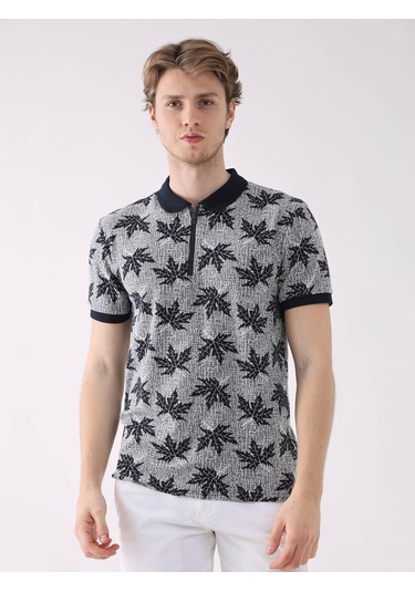 Dufy Lacivertvert Erkek Regular Fit Polo Yaka Tshirt - 93995 Lacivert