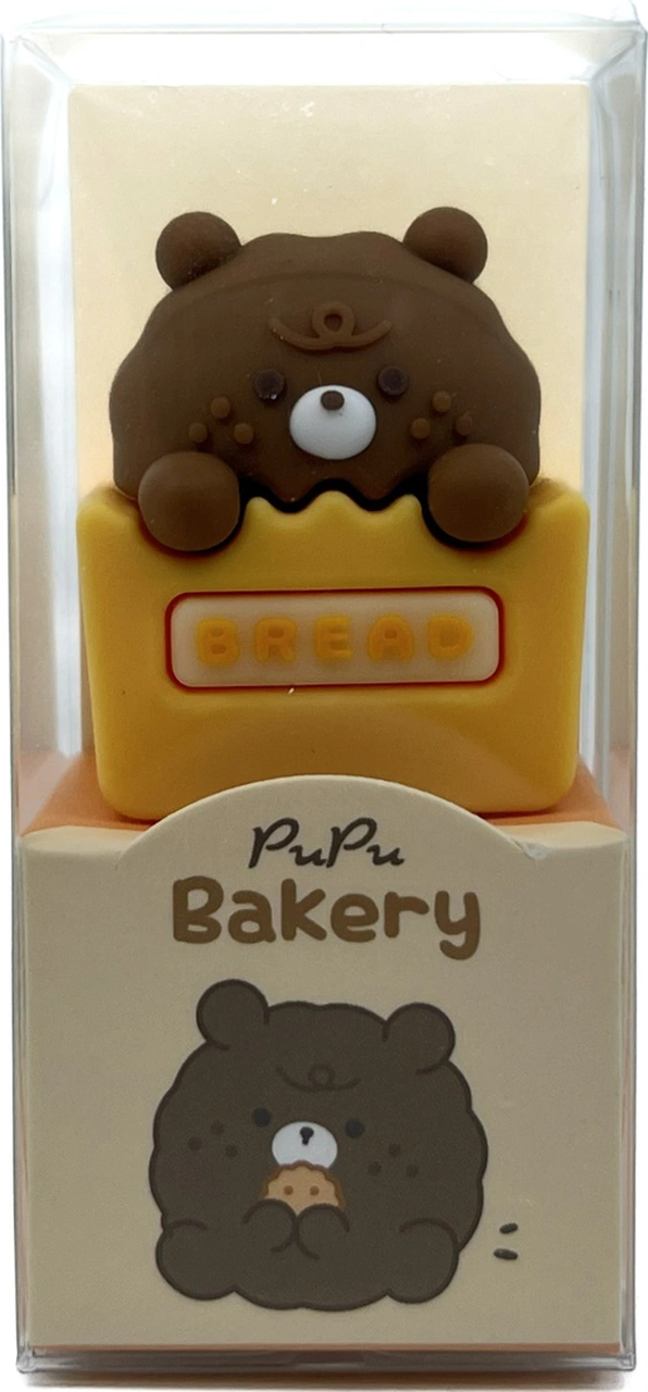 Pupu Bakery 3d Silikon Renkli Kalemtraş Ayıcık