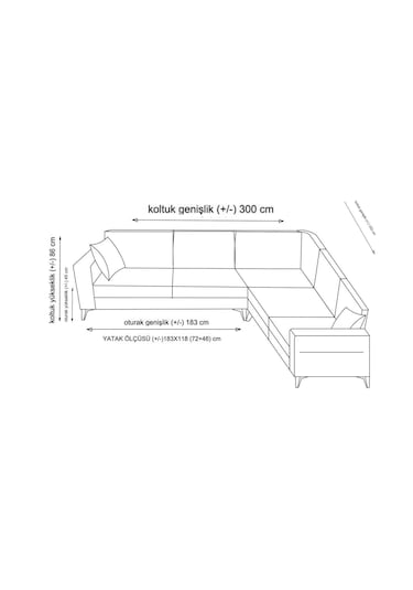 Kristal 3+köşe+2 Köşe Takımı Koyu Gri