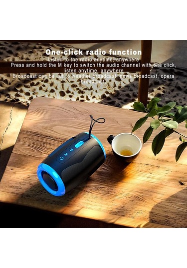 Tsn-1 Taşınabilir Hoparlör Kablosuz Bluetooth Hoparlörler 5.3 Stereo Fm/sd/usb Disk/aux Modları İle Su Geçirmez Dış Mekan İçin Hifi Ses