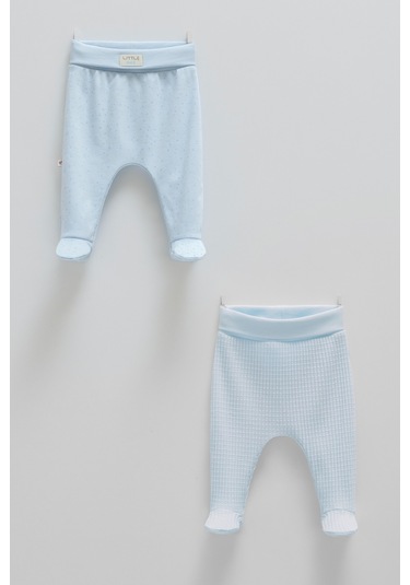 Caramell Soft Colour Patikli İkili Pantolon Mavi