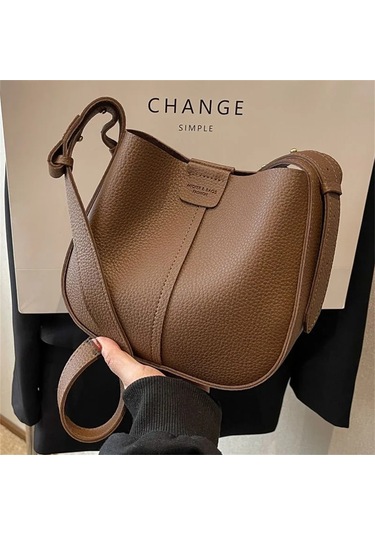 Skycity 2024 Trendy İki Parçalı Omuz Çantası - Anne Ve Bebek Çanta Seti, Pu Malzeme, Kahverengi Seçenekli Kahverengi