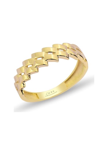 Çgk Kuyumculuk Gurmet Tarzı Altın Yüzük Yaldız