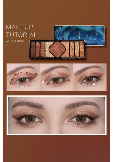 Florasis Floral Phoenix Makyaj Paleti 02 Retro Brown