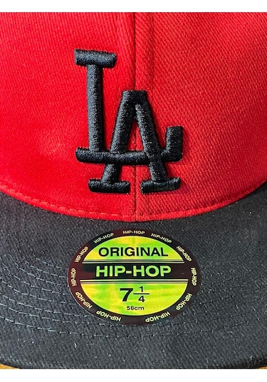 La Lakers Unisex Kırmızı Hip Hop Snapback Rapper Basket Cap Şapka