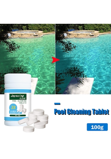 Aubyhe Havuz Temizleme Tabletleri 100g/şişe - Etkili Dezenfeksiyon, Virüs Ve Leke Kaldırma - Güvenli Ve Temiz Havuz Deneyimi
