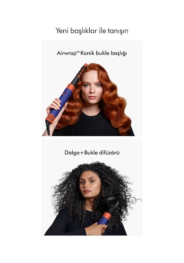 Airwrap I.d. Saç Şekillendirme Ve Kurutma Seti - Kıvırcık+bukleli Vinca Mavisi/topaz Vinca Mavisi