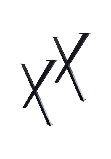 Metal Masa Ayağı Çapraz Model X Masa Ayakları 1,5 Mm Kalınlık