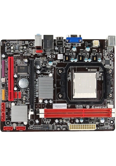 BIOSTAR A780L3B DDR3 PCIe 16X v2.0 AM3 mATX FX İşlemcileri Destek