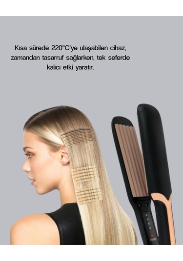 Northcity Dempower Dp-134 360 Döner Kablolu Tost Model Saç Şekillendirici - Salon Sonucu