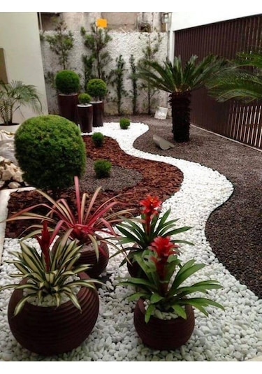 Ahs Beyaz Dolomit Taş 25 Kg 4-6 Cm Dere Çakıl Taşı Bahçe Peyzaj Süs Taşı Saksı Teraryum Akvaryum Taşı