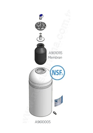 6 Litre Değiştirilebilir Diyaframlı Plastik Ro Tankı