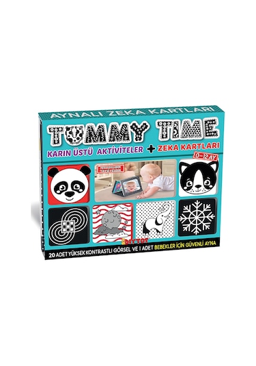 Dıy Toy Tummy Tıme Zeka Kartları Güvenli Bebek Aynası