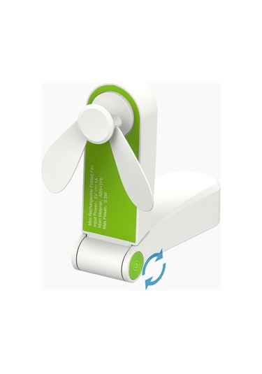 Hainan Shenda Katlanır Sessiz Usb Şarjlı Fan - Yeşil 8493 Yeşil