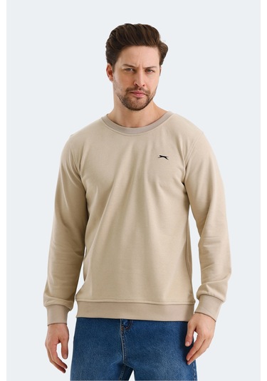 Slazenger Orvar In Erkek Bej Sweatshırt Bej