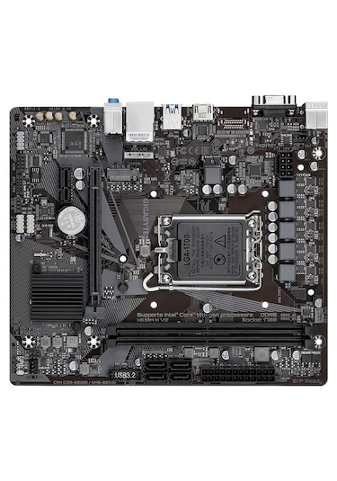 Gigabyte H610M H V2 D5 Intel H610 5600 MHz DDR5 Soket 1700 mATX Anakart