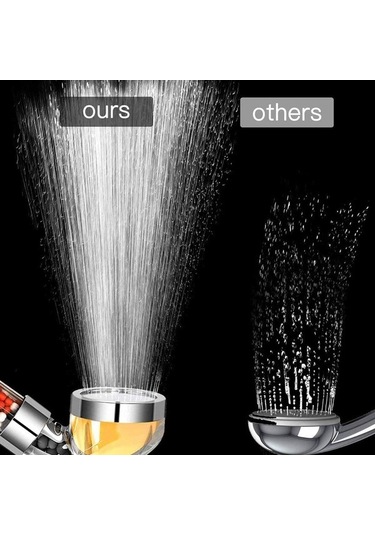 Primepickings Resim Olarak Zloog Biyo-aktif Taşlar Banyo Duş Başlıkları C Vitamini Limon Aroma Filtresi 2 Katlı Gri