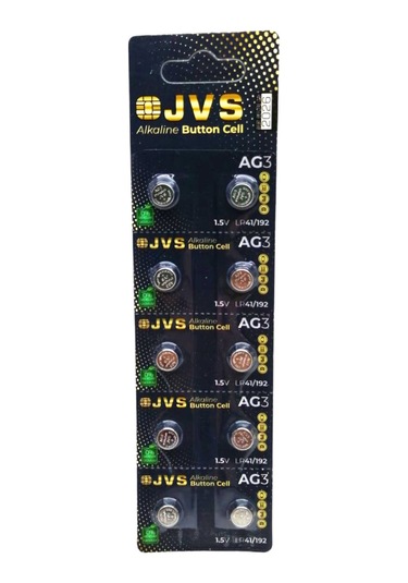 Jvs Ag3 1.5v Lr41 Saat Pili 10lu Kart
