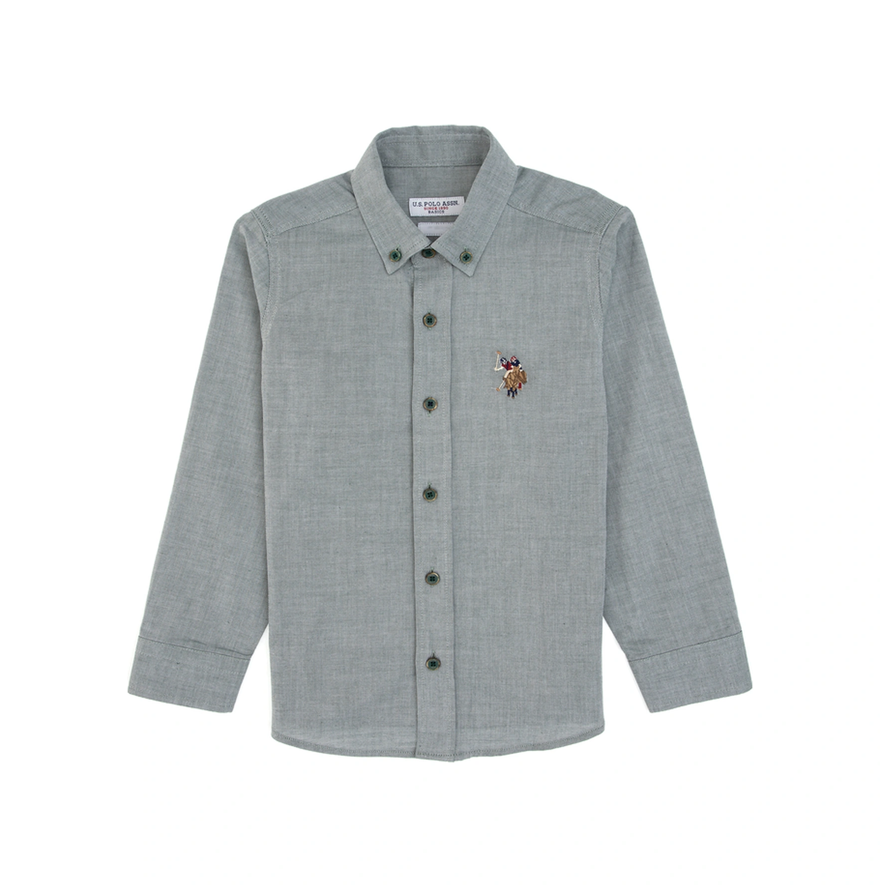 U.s. Polo Assn. Erkek Çocuk Koyu Yeşil Gömlek Basic 50307704-vr079 Koyu Yesıl