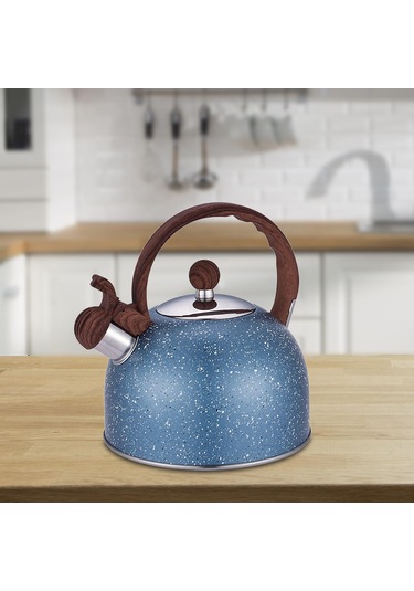 Homyl Islık Çalan Çaydanlık Ocak Malzemeleri Mutfak Mavi Diğer